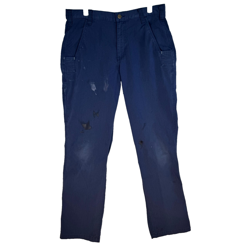 Carhartt Carpenter 74533-20 Pants Men's 32x32 Navy Ripstop Relaxed Fit